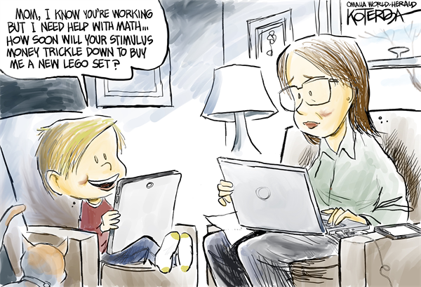 About that Stimulus by Jeff Koterba, Omaha World Herald, NE